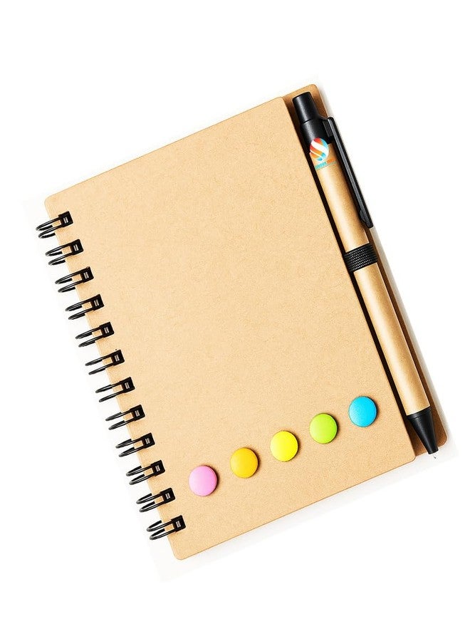 Eshcon India Eshcon Spiro Palm Size Notebook with Pen, Sticky Notes and Page Indicators - Image 3