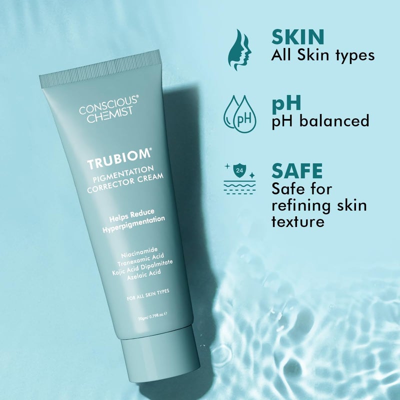 Conscious Chemist Kojic Acid Face Cream 20g Azelaic Acid Cream Face Cream for Men Women Niacinamide Tranexamic Acid Anti Pigmentation Cream Reduce Dark Spots All Skin Type Trubiom Pack of 2 - Image 2