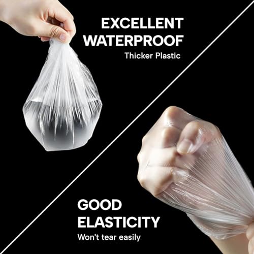 Years calm 30PCS Disposable Shower Caps, Clear Shower Caps for Travel, large Plastic Hair Caps for Women, Home Use, Hotel (30PCS large Size 20.5" - Image 5