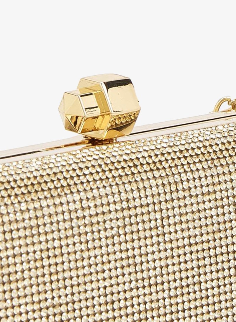 Flora Bella By Shoexpress Embellished Clutch With Detachable Chain Strap Ramadan Collections - Image 4