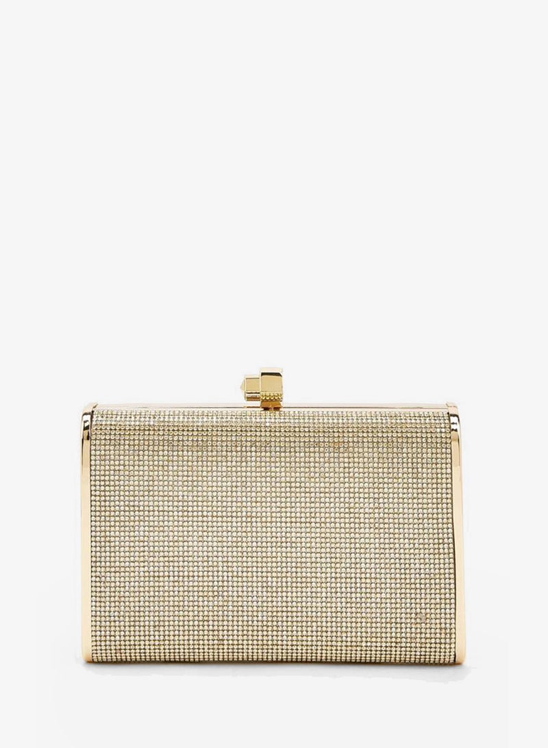 Flora Bella By Shoexpress Embellished Clutch With Detachable Chain Strap Ramadan Collections - Image 1