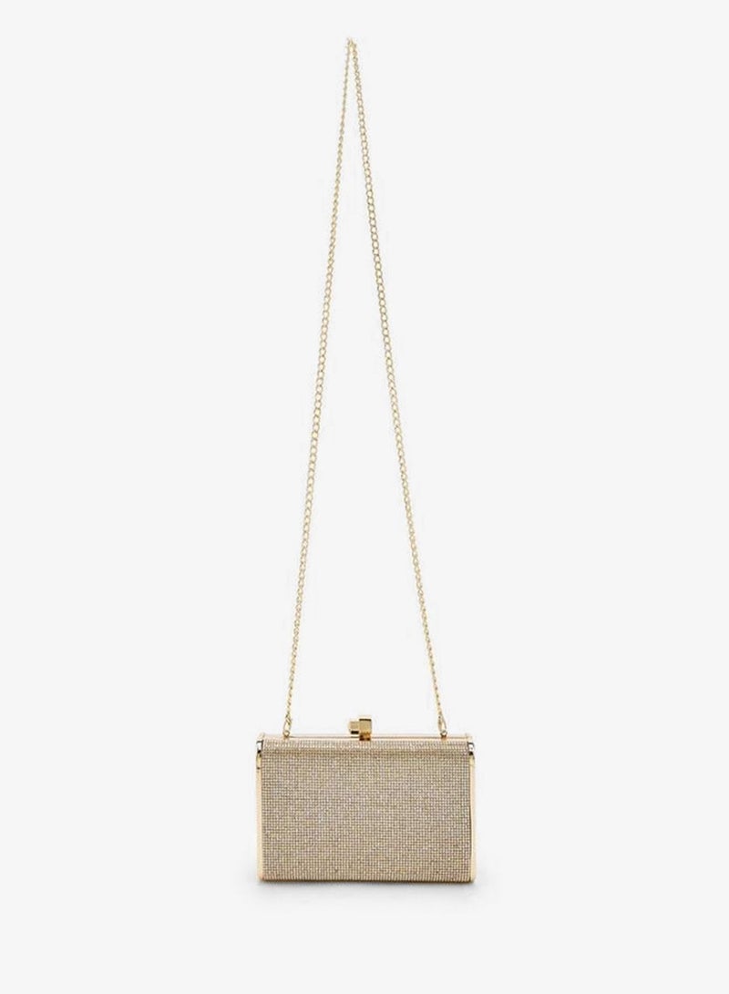 Flora Bella By Shoexpress Embellished Clutch With Detachable Chain Strap Ramadan Collections - Image 2