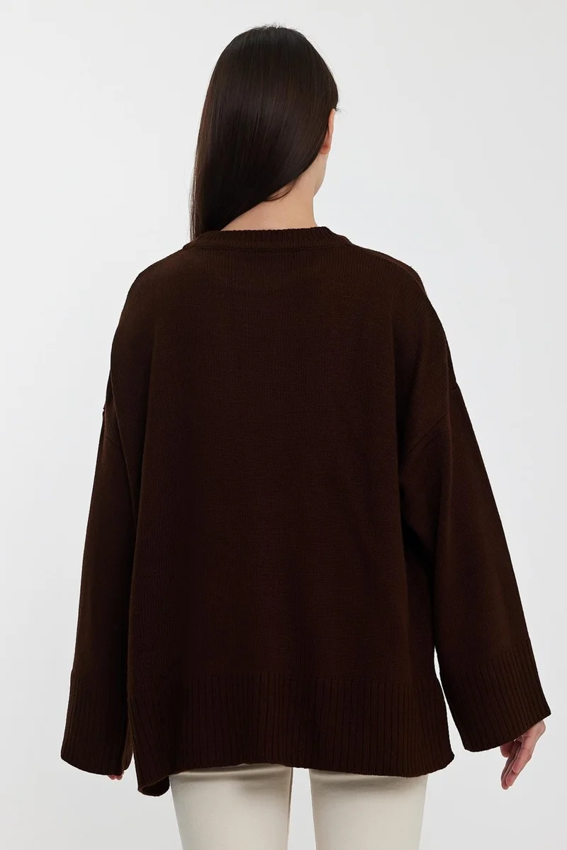 Alexander Gardi Alexandergardı Oversize Basic Sweater(A92145-S)