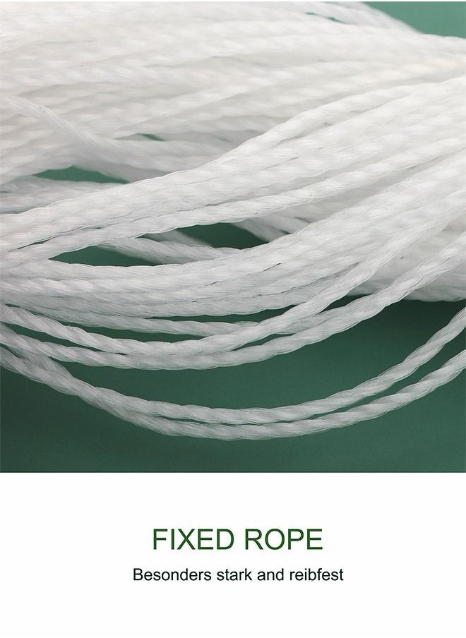 HomarKet - Transparent Cat Safety Net Cat Net for Balcony and Windows Durable Cat Protection mesh Balcony Pet Safety Net Anti jumping Window Fence Net Nylon Garden net with Fixing Rope and Hooks 3x4m - Image 1