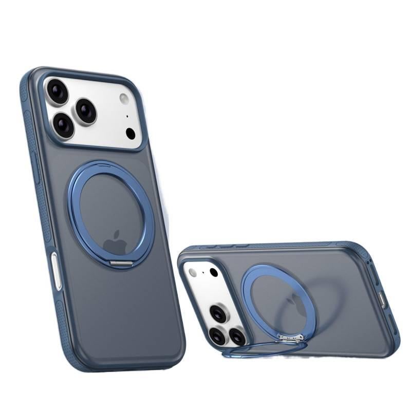 MS TPU+PC Protective Case for iPhone 16 / 16 Plus / 16 Pro / 16 Pro Max with Kickstand and Drop Protection plus Shockproof plus Anti-Slip Grip in Blue - Image 1