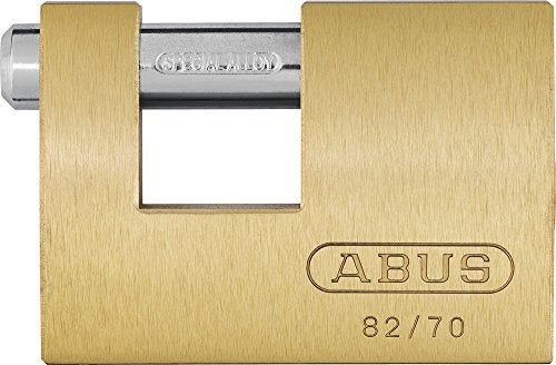ABUS 8270 Monoblock Brass Padlock Keyed Different