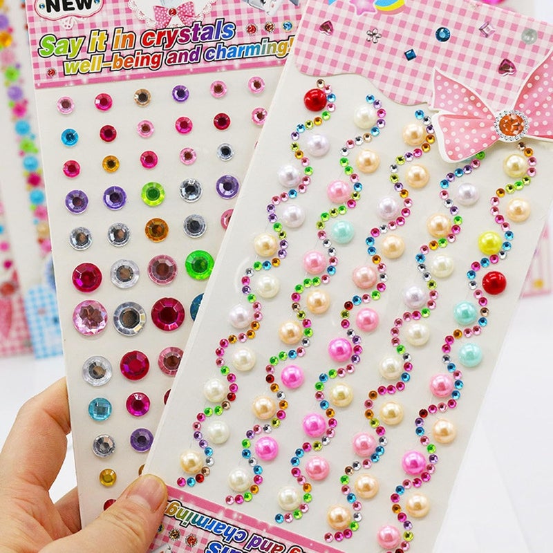 Sticker Jewels Rhinestones for, Selfs Adhesive Stick on Gemstones for Face Scrapbooks Supplies for - Image 3