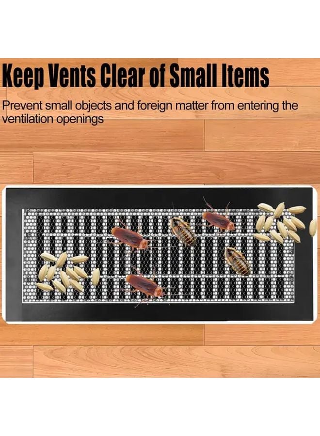 4 Pack Magnetic Vent Covers 4x10 Inch Washable Mesh Screen PVC Frame HVAC Air Filters - Image 5