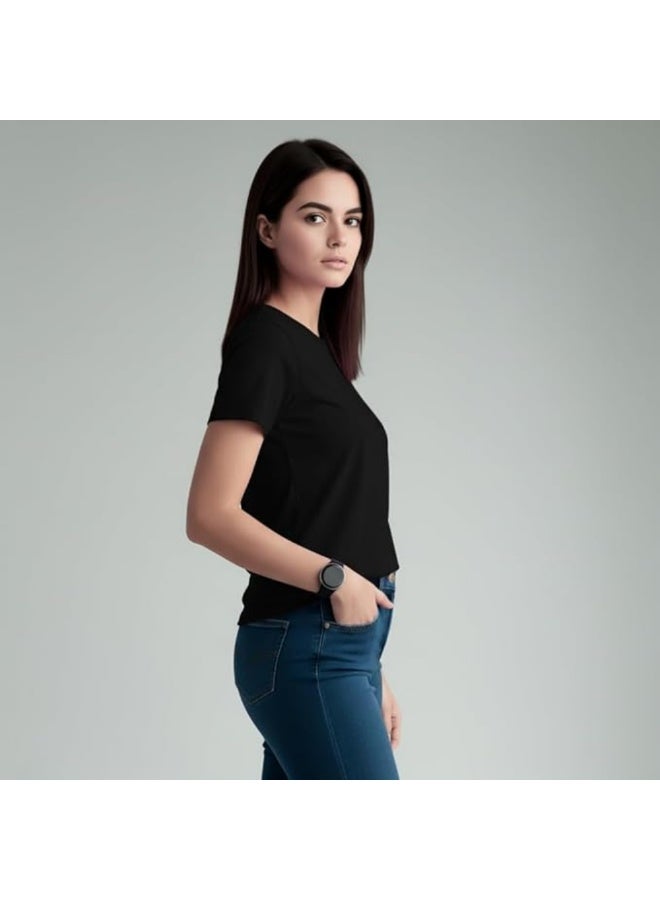 PRINTSHOP4ME South Africa Women’s T-Shirt | Soft Cotton Round Neck Short Sleeve Tee | Printed South Africa Theme Tee For Sports,Travel,Outdoor Walks And Daily Outfits - Image 4