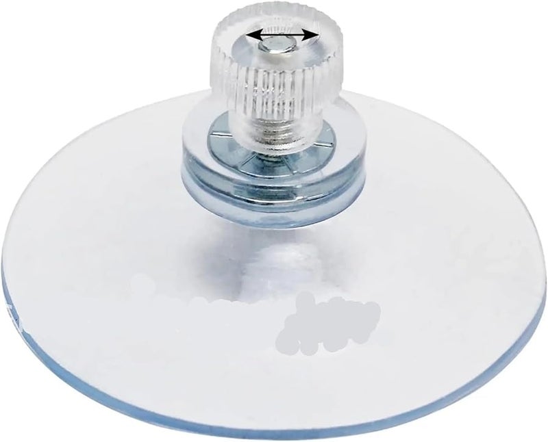 80 قطعة من أكواب الشفط PVC الشفافة 1.61 بوصة حامل قوي لاصق مع صامولة برغي - Image 3