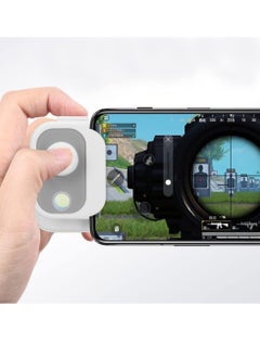 Mobile Game Controller Joystick Game Controller Joystick for Android Phone for IOS Phone Gaming Control for Bluetooth 5.2 Type C Charging 4 Keys 4 Modes White
