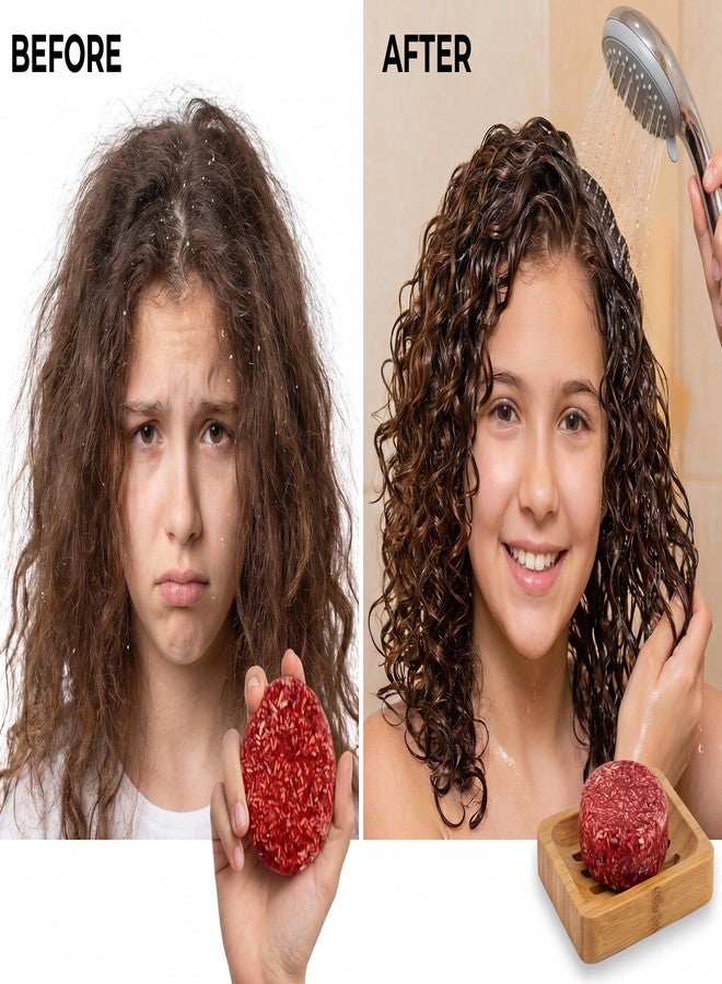 Aaranyam Hibiscus & Fenugreek shampoo bar with goodness of rosemarry, flaxseed Argan Oil and funegreek extract (PACK OF 3 PCS x 100g) , herbal vegan Solid Shampoo for all hair type.|Dry & Frizzy Hair | Sulfate & Paraben Free - Image 3