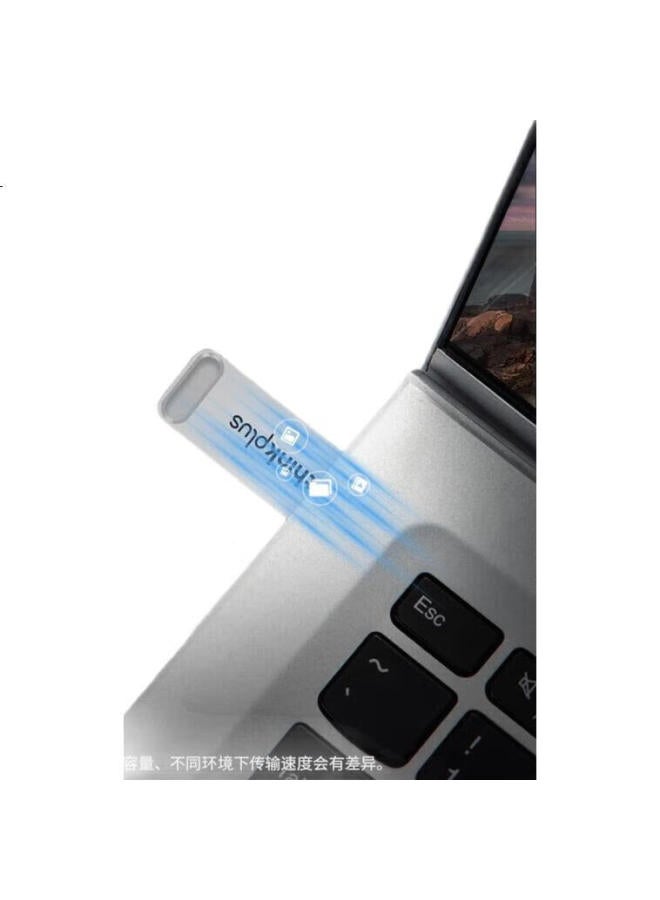 thinkplus Thinkplus Lenovo 128Gb Usb3.2 Flash Drive, Tu110 Series, Study Office Business Usb Drive, Silver - Image 3