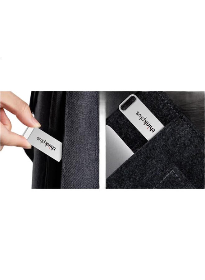 thinkplus Thinkplus Lenovo 128Gb Usb3.2 Flash Drive, Tu110 Series, Study Office Business Usb Drive, Silver - Image 1