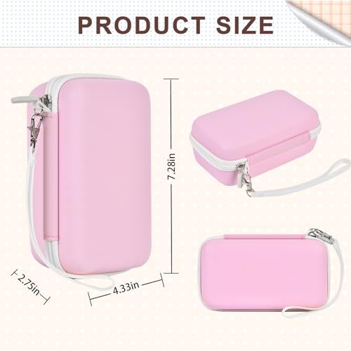 Grapsa Camera Case Compatible with DYLANTO for ESOXOFFORE for YTETCN for DUDUDRAGON for GKTZ for Dafotil Instant Print Camer, Kids Camera Storage Holder Organizer for Accessories (Box Only)-Pink - Image 5
