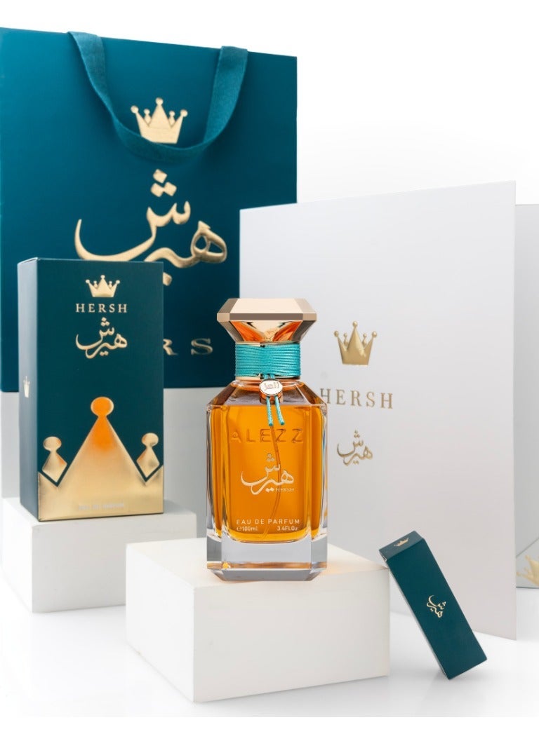 HERSH Al Ezz Oud Hersh Bukhori Eau De Parfum for Unisex – Intense Incense Woods with Berry, Amber, Musk, Tonka, Patchouli & Oud Oil – 100ml - Image 2