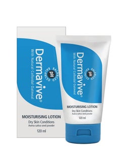 Dermavive Moisturising Lotion ; Ph Balanced Nongreasy And Fastabsorbing With Natural Colloidal Oatmeal For Dry Skin 120Ml (Pack Of 1)  - Image 2