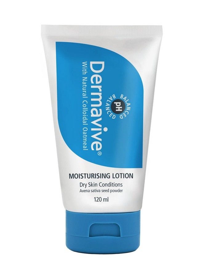 Dermavive Moisturising Lotion ; Ph Balanced Nongreasy And Fastabsorbing With Natural Colloidal Oatmeal For Dry Skin 120Ml (Pack Of 1)  - Image 3