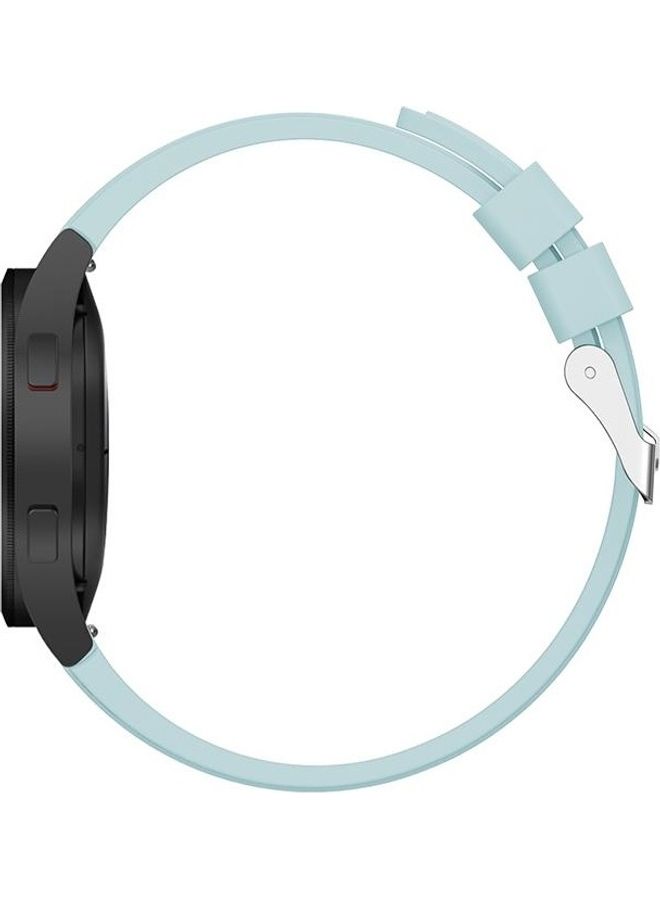 NIBEMINENT 40mm Silicone Replacement Strap Watchband For Samsung Galaxy Watch 4 Blue - Image 5