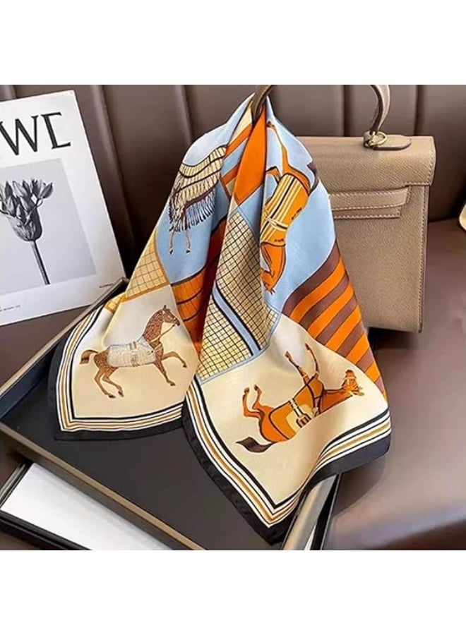 V.nice Silk Small Square Scarf Women's  Bandana, Versatile Bag Handle Wrap - Image 4