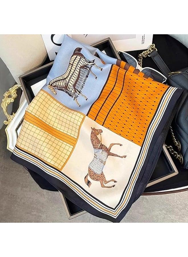 V.nice Silk Small Square Scarf Women's  Bandana, Versatile Bag Handle Wrap - Image 5
