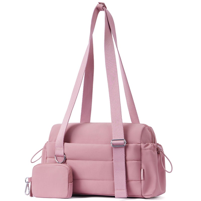 ROULENS Small Gym Bag for Women 2 Set Mini Gym Duffle Bag with Wet Compartment and Coin Wallet Gym Tote Bag for WorkoutSportTravel - Image 2