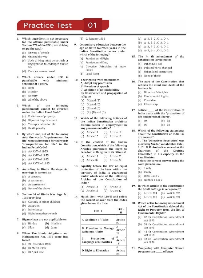 EduGorilla Community Pvt.Ltd AIBE Book 2023: All India Bar Examination Conducted by Bar Council of India - 10 Full Length Mock Tests (1000 Solved Questions) with Free Access to Online Tests  - Image 4