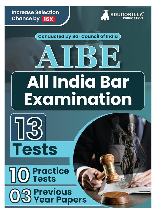 EduGorilla Community Pvt.Ltd AIBE Book 2023: All India Bar Examination Conducted by Bar Council of India - 10 Full Length Mock Tests (1000 Solved Questions) with Free Access to Online Tests  - Image 1