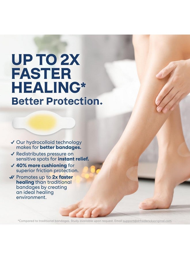 Dr. Frederick's Original Better Blister Bandages - 10 ct Toe Pack - Water-Resistant Hydrocolloid Pads for Foot & Toe Protection & Recovery - Blister Relief Pads - Image 2