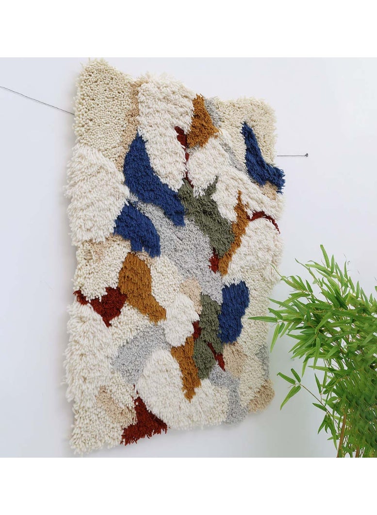 Ramsha Handmade Wall Hanging wall decor for bedroom living room WH-047 wool wall rug 80x120 cm - Image 3