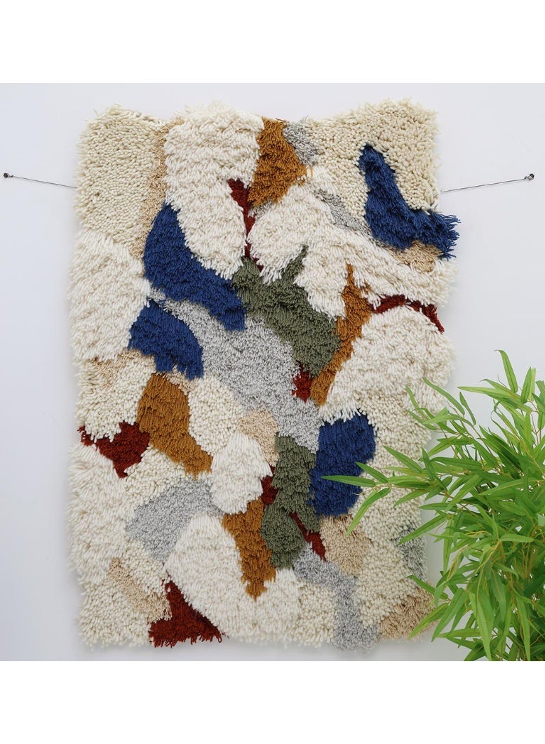 Ramsha Handmade Wall Hanging wall decor for bedroom living room WH-047 wool wall rug 80x120 cm - Image 4