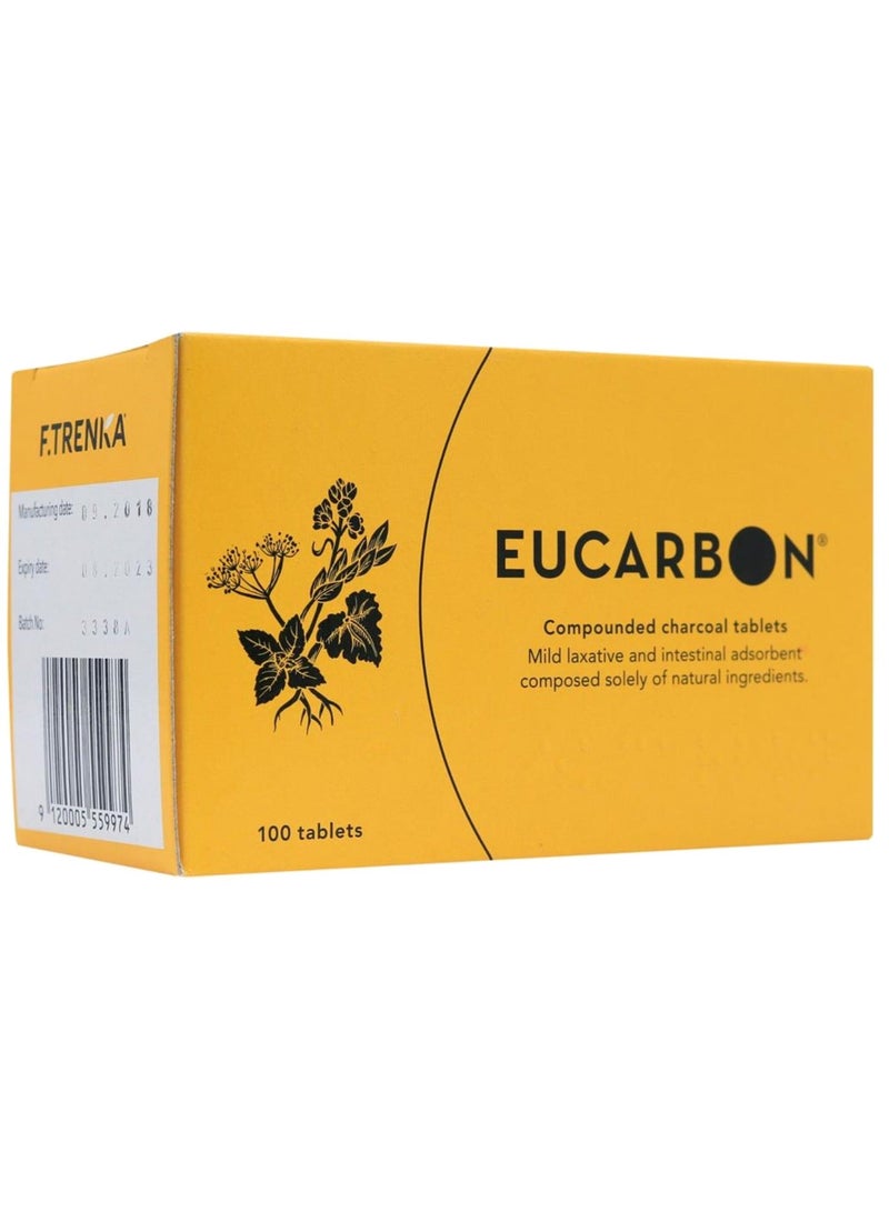 Eucarbon Compounded Charcoal Tablets 100s - Image 1