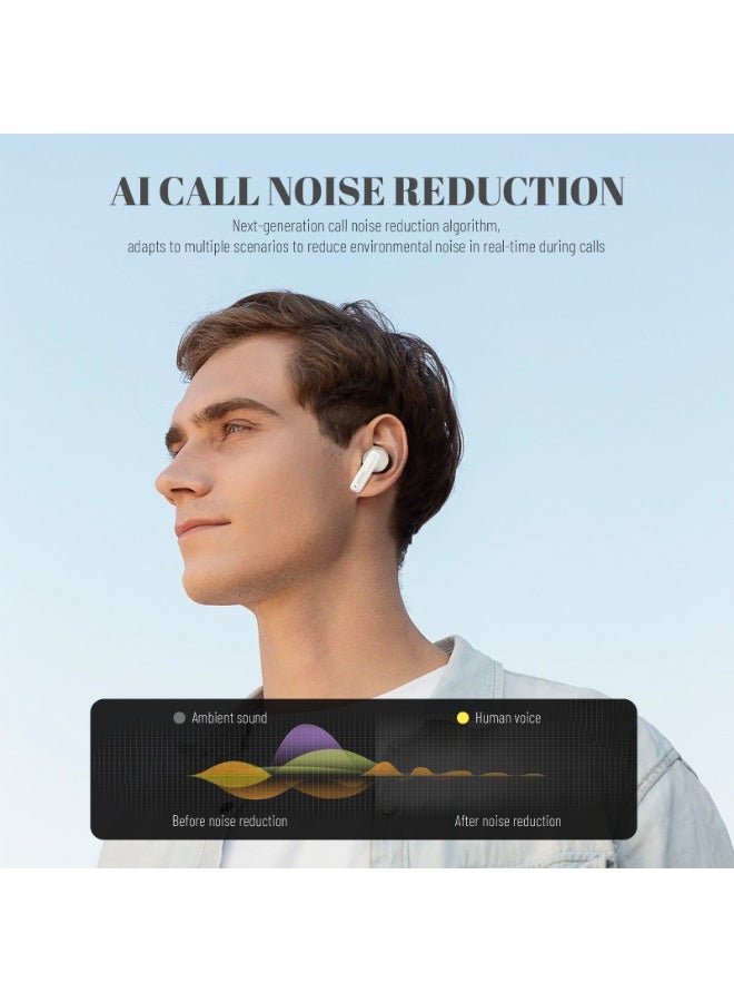 Philips Earbuds, Bluetooth Earbuds, Headphone, Open Ear Ring True Open Ear Headphones, True Wireless Earbuds - Bluetooth ， In-Ear Headphones， Bluetooth 5.4 Headphones with 18H Playtime, AI Call Noise Reduction, 13mm Bass Driver, Spatial Audio, Sweatproof for Sports, Work, Travel & iPhone Android TAT1199 White - Image 5