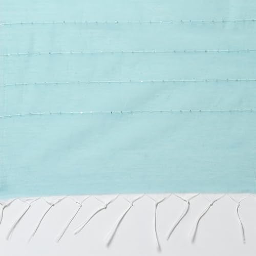 Biba Powder Blue Polyester Blend Straight Suit Set - Image 4