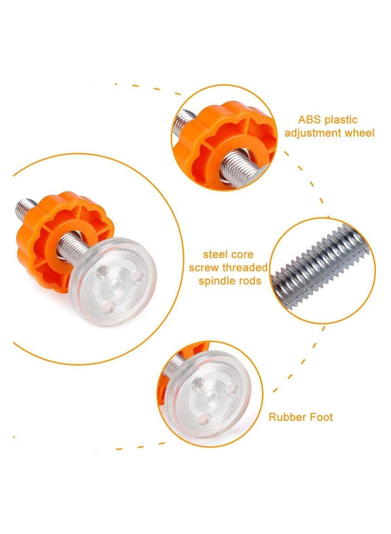 SOLARAE Rongrong 4 Packs Pressure Mounted Baby Gates Threaded Spindle Rods, Walk Thru Gates Accessory M10 x 10MM Screw Bolts Kit for Baby Gates Stair Gates Dog Gate Pet Gates (Orange) - Image 3