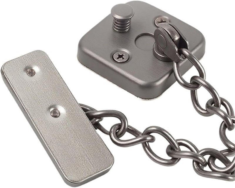 Square Door Chain Lock 304 Stainless Steel Security Guard Anti Theft Latch A304 Stainless Steel - Image 4