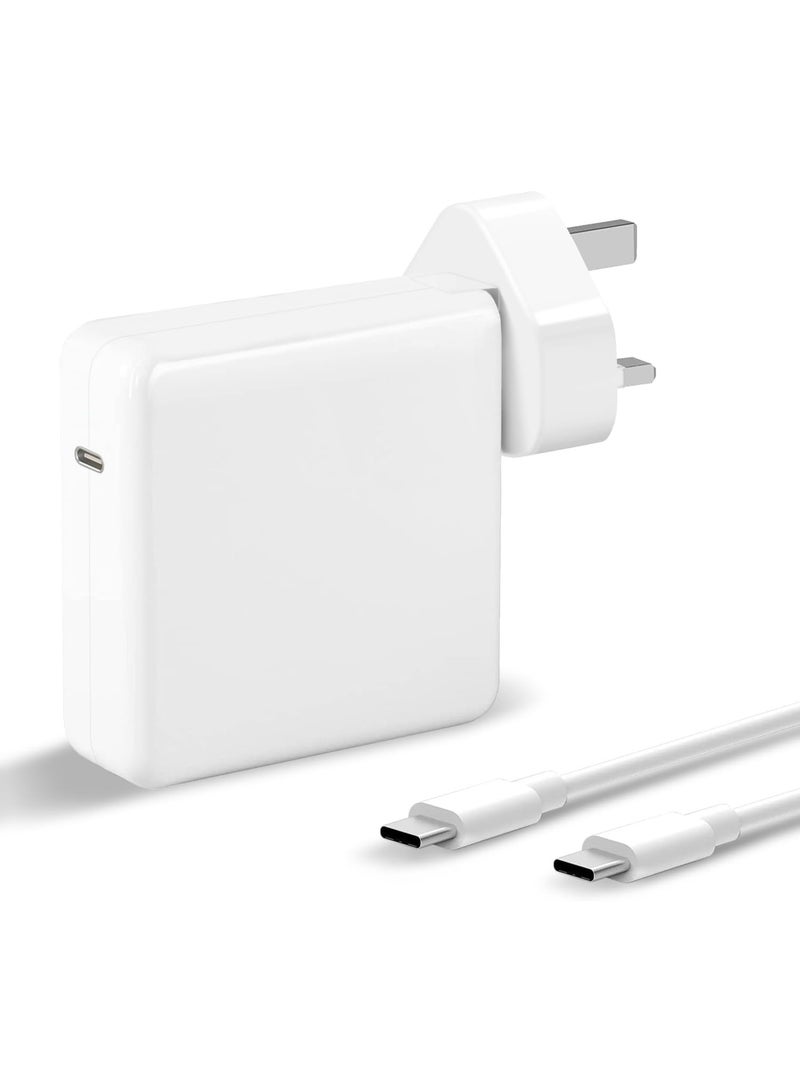 KENSUO 96W Type C Macbook Pro-Air Fast Replacement Charger, Power Adapter works with 13, 14, 15, 16 Inch 2016/17/18/19/20 Model Laptops, Tabs & Smartphones, Thunderbolt Charger with USB C Cable, iPhone 15 - Image 1
