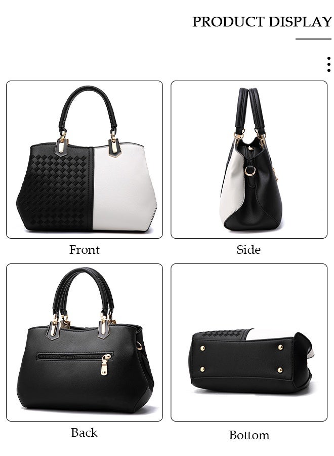 DUNISO Women's Vintage Tote Bag Handbags with Large Capacity Faux Leather Shoulder Bag Ladies Fashion Designer Satchel Crossbody Bag with Detachable Strap for Ladies - Image 4