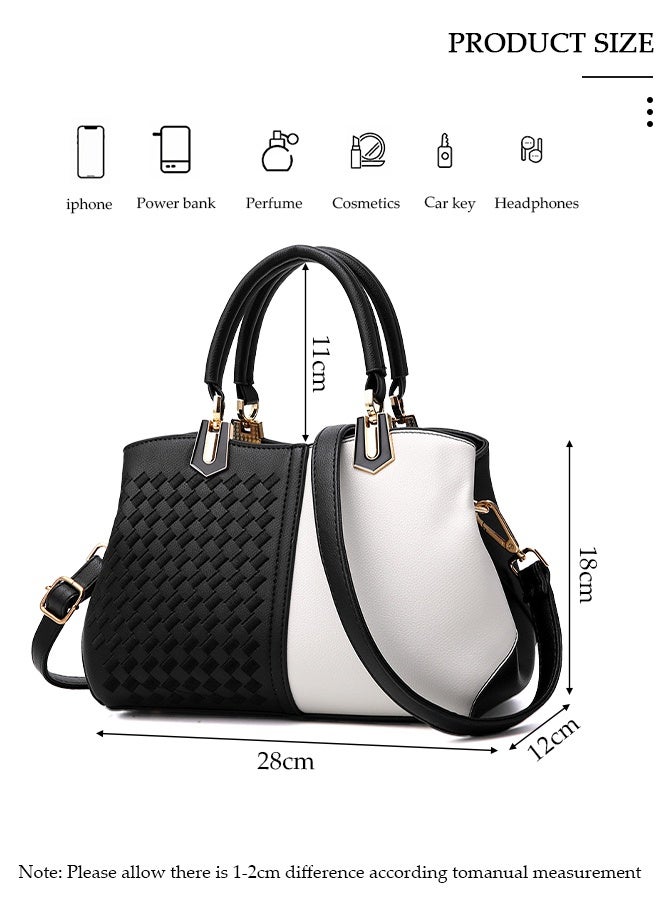 DUNISO Women's Vintage Tote Bag Handbags with Large Capacity Faux Leather Shoulder Bag Ladies Fashion Designer Satchel Crossbody Bag with Detachable Strap for Ladies - Image 3