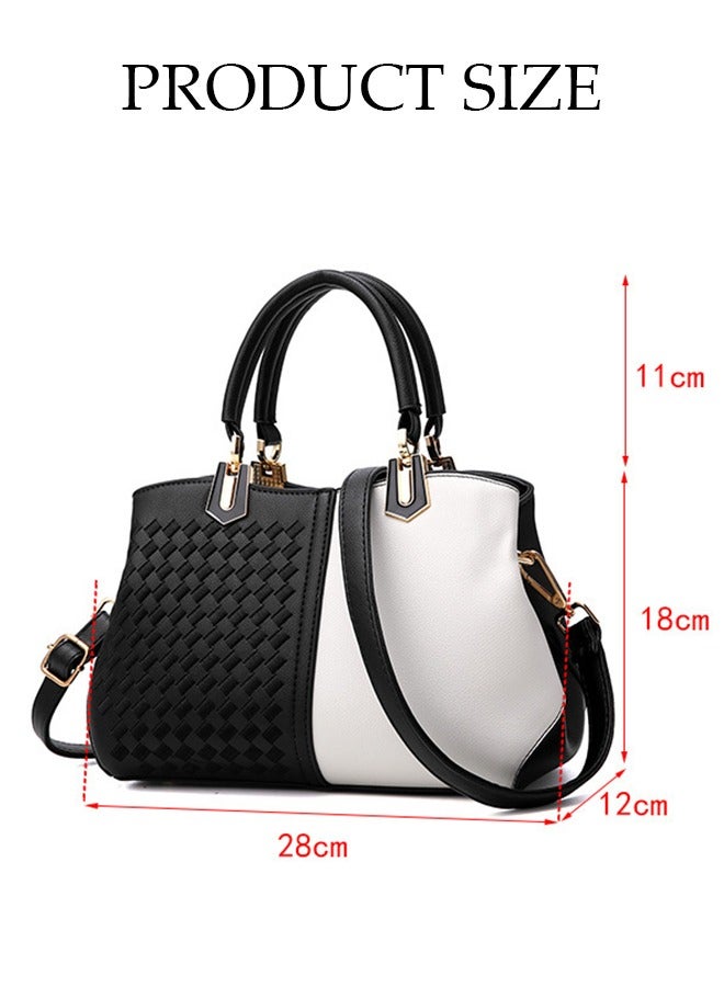 DUNISO Women's Vintage Tote Bag Handbags with Large Capacity Faux Leather Shoulder Bag Ladies Fashion Designer Satchel Crossbody Bag with Detachable Strap for Ladies  - Image 4