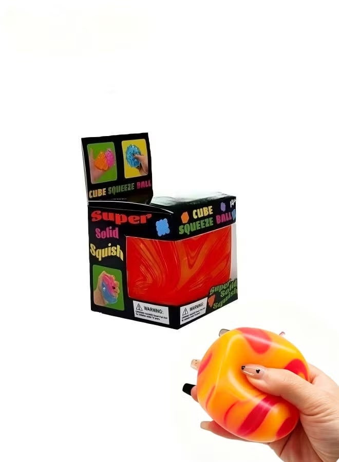 نيدوه مكعب ضغط ناعم (Fidget Toy) لتخفيف التوتر — مناسب للأطفال والبالغين | ألعاب ذات ملمس متماسك للغاية | ألعاب حسية للأطفال المصابين بالتوحد | كرات ضغط وألعاب قابلة للعصر لتخفيف القلق والتوتر | الهدية الأمثل للاسترخاء والهدوء (اللون: أحمر) - Image 1