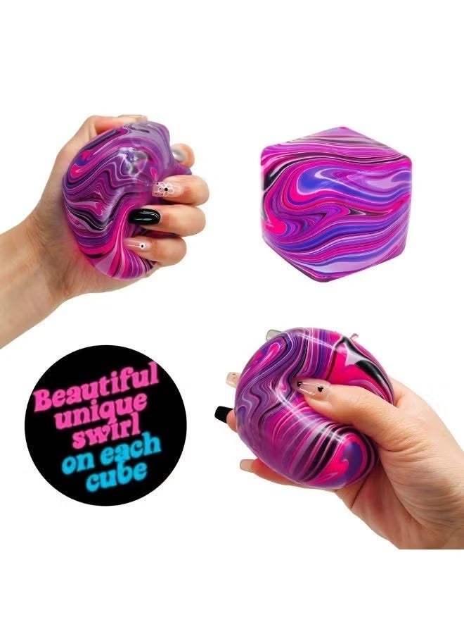 نيدوه مكعب ضغط ناعم (Fidget Toy) لتخفيف التوتر — مناسب للأطفال والبالغين | ألعاب ذات ملمس متماسك للغاية | ألعاب حسية للأطفال المصابين بالتوحد | كرات ضغط وألعاب قابلة للعصر لتخفيف القلق والتوتر | الهدية الأمثل للاسترخاء والهدوء (اللون: أحمر) - Image 4