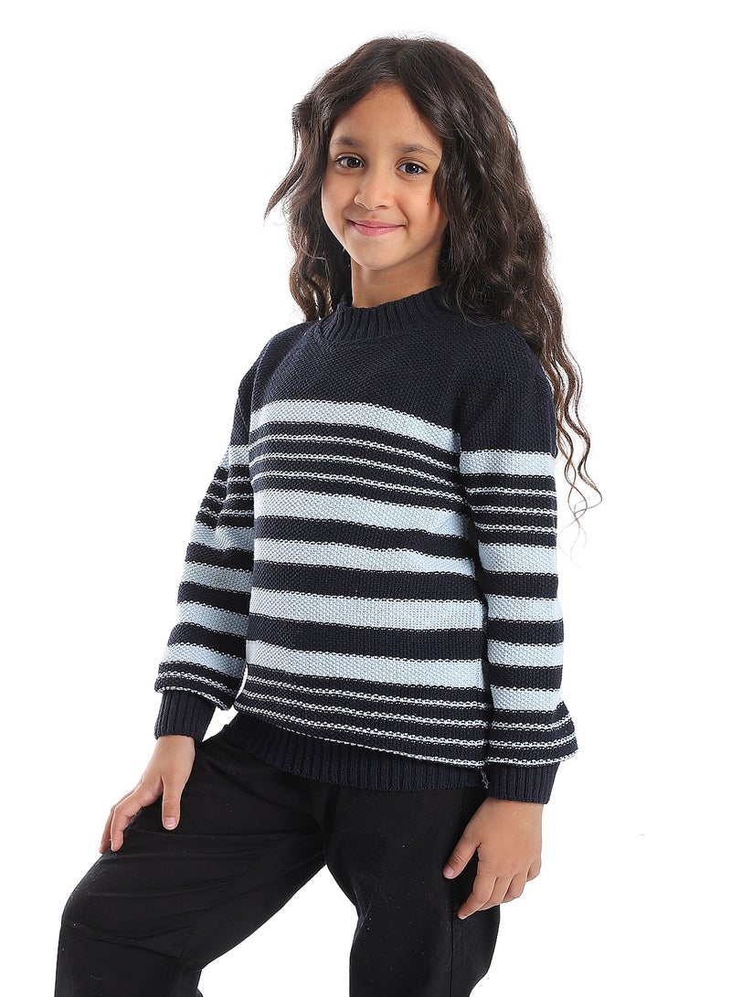 Caesar Girls Wool Pullover With Mutlicolour Design  - Image 2