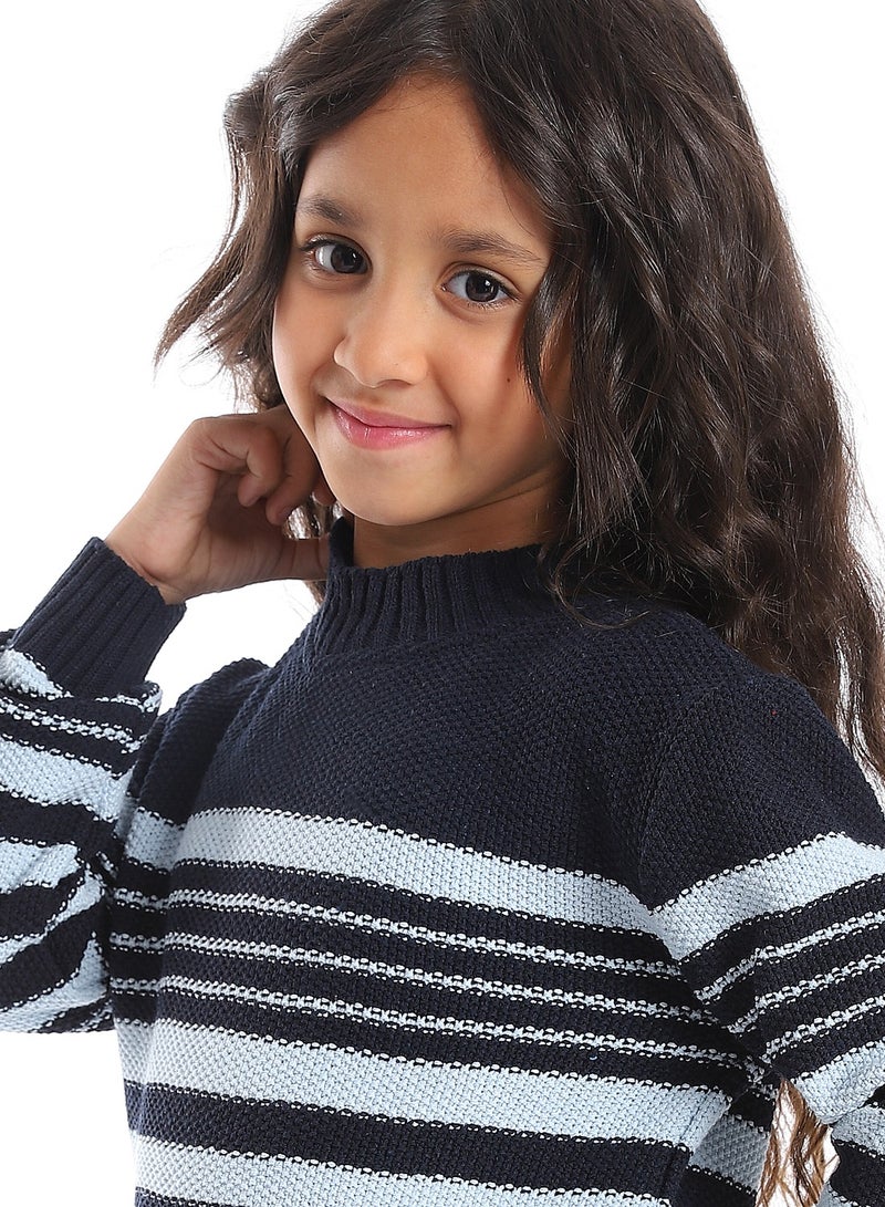 Caesar Girls Wool Pullover With Mutlicolour Design  - Image 4