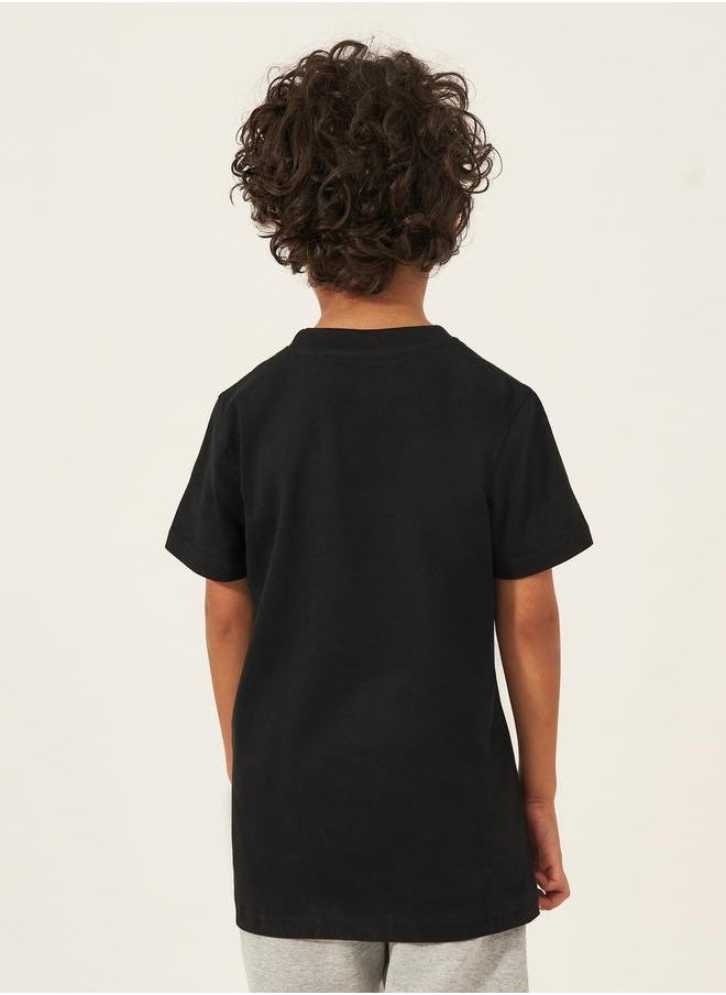 Styli Graphic Print Short Sleeve T-Shirt  - Image 4