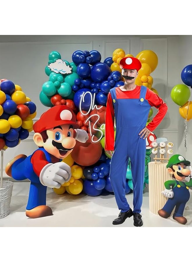 Luigi's Mario Costume Luigi Costume Set, Luigi Costume, Cosplay Costume, Mario and Luigi Costume, Super Bros Cosplay Costumes, Women's Men's Outfit for Christmas, Carnival, Fancy Dress - Image 5