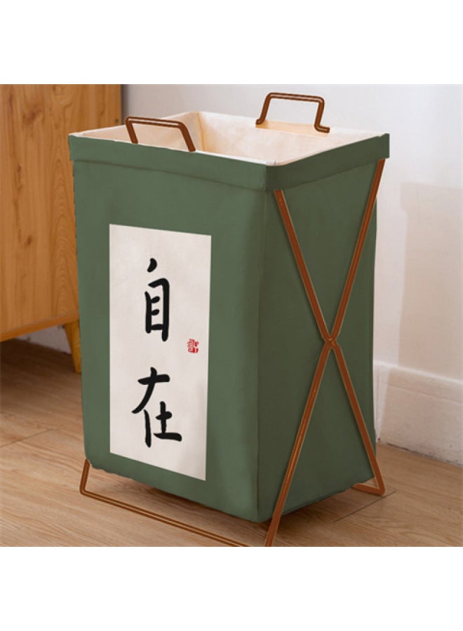 Dirty Clothes Basket Household Foldable Clothes Laundry Bathroom Toy Clothes Storage Dirty Clothes Basket Waterproof Ins Dormitory-Color:Warm Home-Specifications:Small Size 32 Liters (underwear Basket)  - Image 4