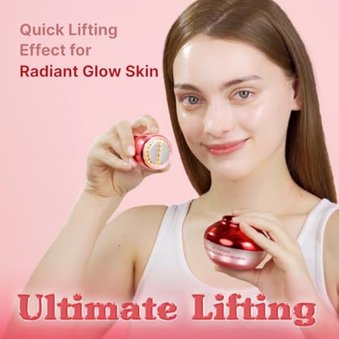 MEDITHERAPY Shumage Gold Seal Lifting Cream+Device - Moisturizer Face Lift Cream, Hydrating & Tightening for Sagging Skin - Korean Face Moisturizer - Microcurrent Facial Device for Radiant Glow Skin - 1.69 Fl. Oz - Image 2