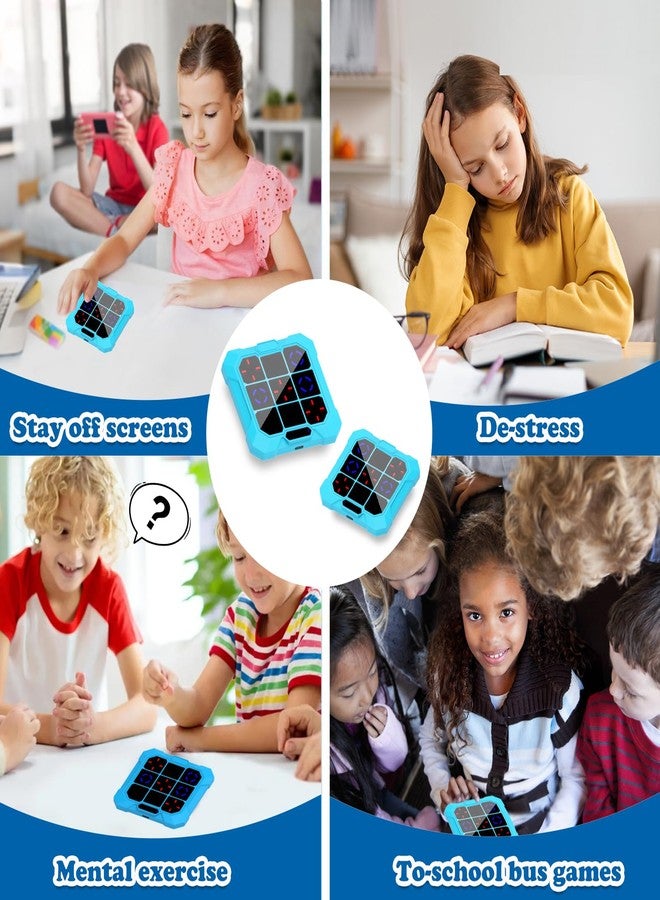 COUOMOXA for tic tac Toe Game: Upgraded 6-in-1 Sensory Toy with Mute - Electronic Portable Console Game Kids and Adults Age 6-12 Years Old Travel - Birthday Gift for Boys Girls - Image 4