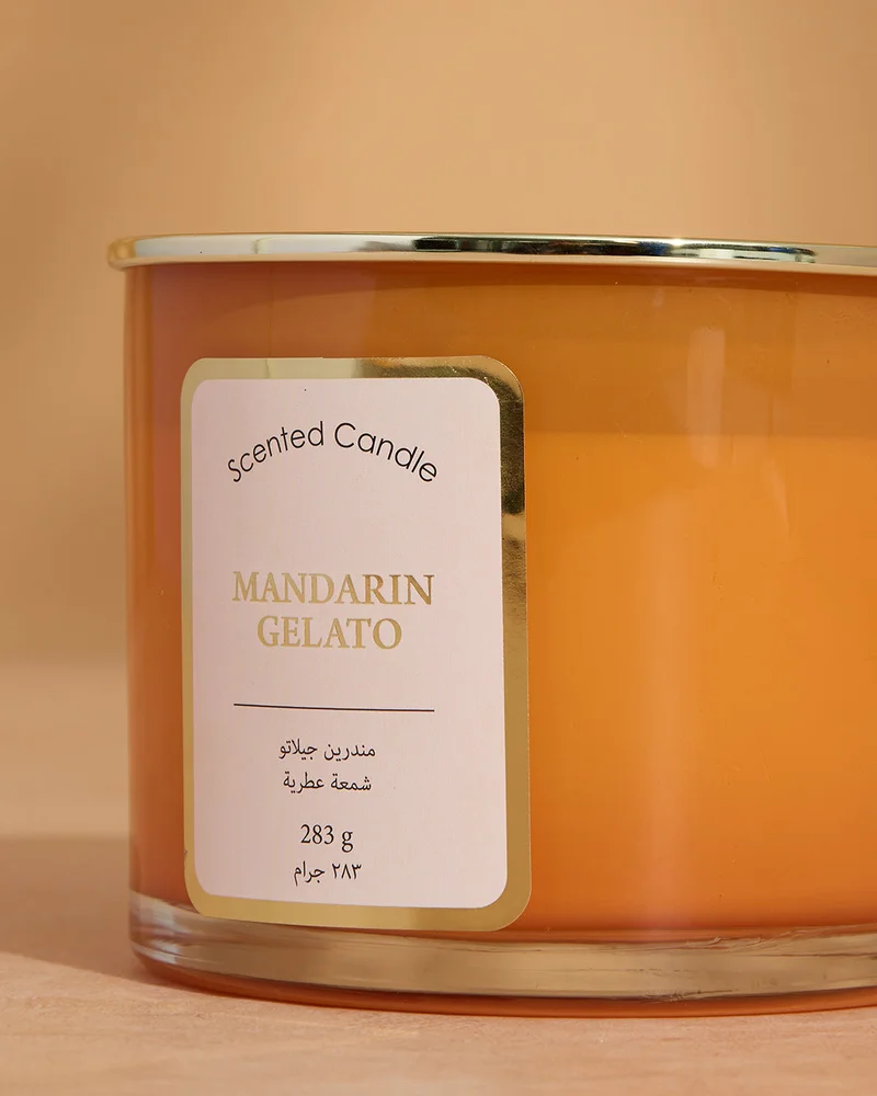 REDTAG Mandarin Gelato Jar Candle With Lid 10Oz